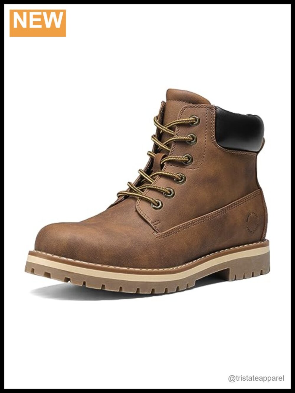 Men's Faux Leather Winter Snow Boots Faux Fur Lined Ankle Boots